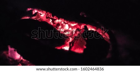 Coal burning in the dark