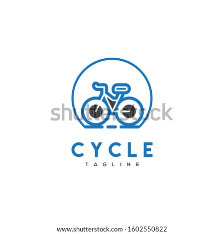 creative and modern bicycle logo design template for business purpose companye