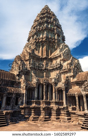 This is the Landscape of Angkor Wat in Siem Reap, Cambodia