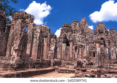 This is the Landscape of Angkor Thom in Siem Reap, Cambodia.