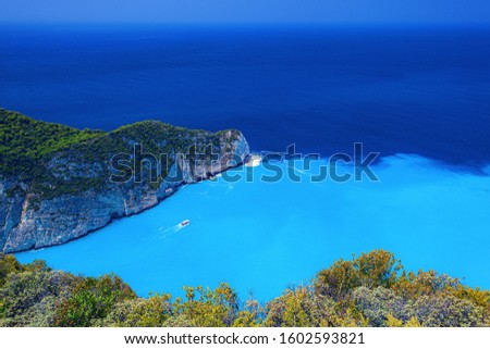 This is the Landscape of Zakinthos island in Greece.
