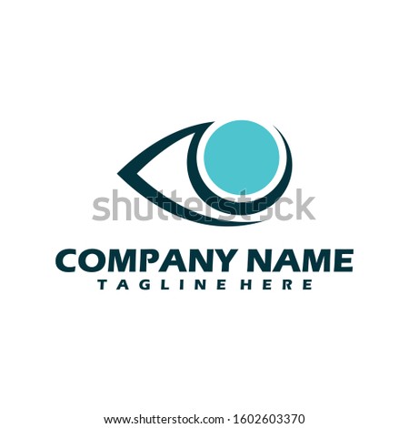 Eye Abstract logo template design vector