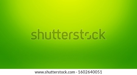Background of beautiful gradient Lemon Lime color. Gradient background for poster banner and product advertising. Background of product studio with Yellow spotlight on Green colour.