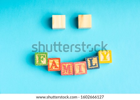 “FAMILY” wordings on wooden blocks 