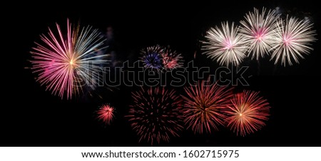 
Fireworks according to different festivals