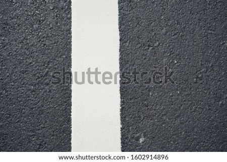 White traffic color line Under construction