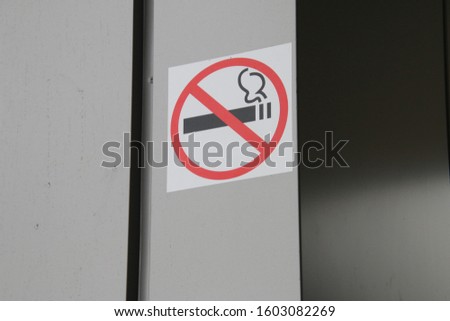 No smoking. Tobacco ban sign.