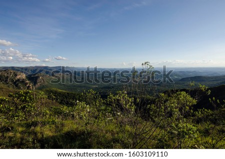 landscape of Brumadinho's lands and mountains