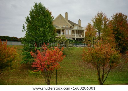 Memphis city autumn landscape, State of Tennessee