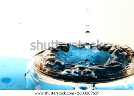 Splash of plain water background