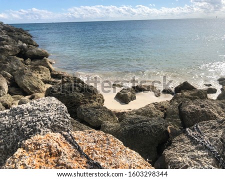 bahamas nature beach beautiful background