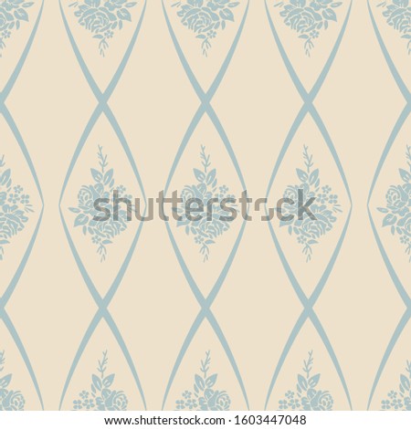 Seamless floral pattern. Color print.