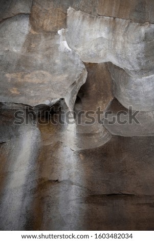 Rocks in a cave of a park