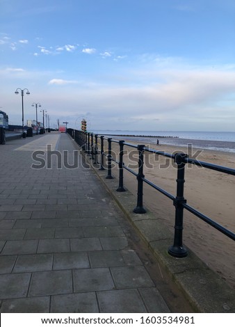 picture of cleethorpes promenade in december