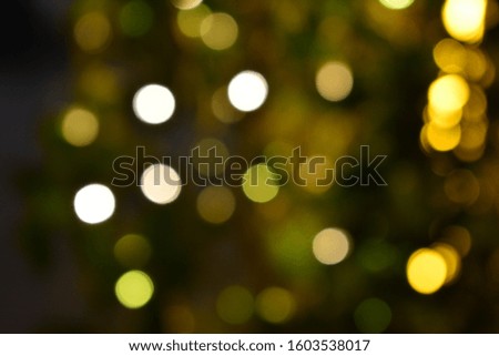 Bokeh golden background christmas light background