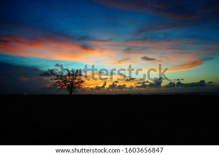 sunset and sunrise is the beauty of nature that is at the end of the night and evening gives the perfect color to the sky so that the clouds look beautiful to look at