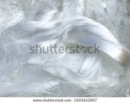 White Polyester yarn or textile industry Royalty-Free Stock Photo #1603662007