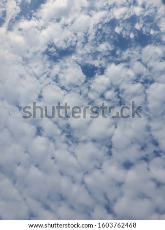Blue sky and white clouds. background. Sky background / Blue Sky and Clouds