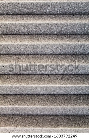 Soundproof iron bottom for soundproofing with gray and blue tones