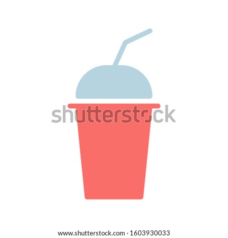 soda icon Vector illustration. flat design on white background, Vector illustration