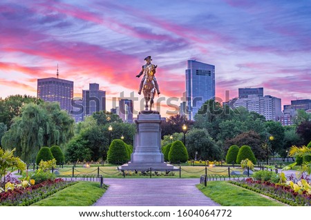 George Washington statue in Boston