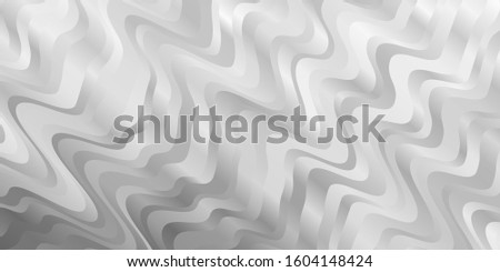 Light Gray vector pattern with curves. Illustration in abstract style with gradient curved.  Pattern for booklets, leaflets.