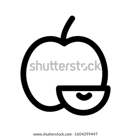 Apple icon isolated sign symbol vector illustration - high quality black style vector icons

