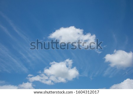 white cloud on blue sky background.