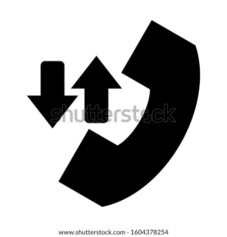 missed call icon isolated sign symbol vector illustration - Collection of high quality black style vector icons
