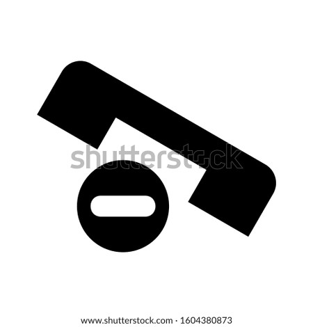 missed call icon isolated sign symbol vector illustration - Collection of high quality black style vector icons
