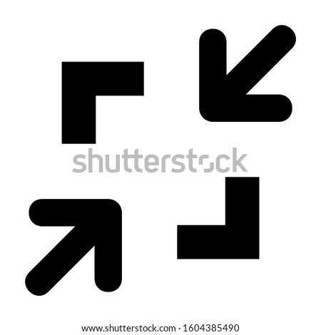 minimize screen icon isolated sign symbol vector illustration - Collection of high quality black style vector icons
