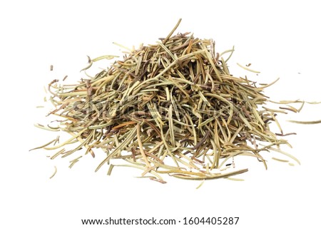 dried rosemary isolated on a white background