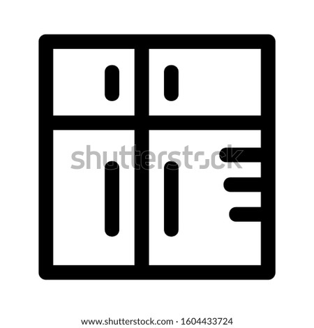 fridge icon isolated sign symbol vector illustration - Collection of high quality black style vector icons
