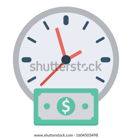 
Business time, clock Color Vector icon which can be easily modified or edited
