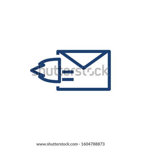 Envelope with flame design, Message email mail letter marketing communication card and document theme Vector illustration