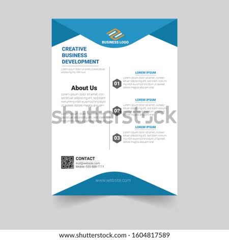 Template vector design for Brochure, Annual Report, Magazine, Poster, Corporate Presentation, Portfolio, Flyer, info-graphic, layout modern with colorful size A4