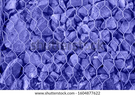 The texture of the stones. Background. Stock photography in trendy colors classic blue.