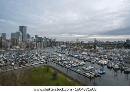 city view of downtown vancouver bc canada