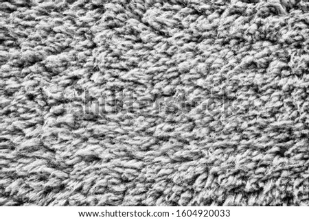 Black and white wool cloth abstract texture background