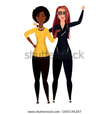 rude motorcyclist woman with afro girl vector illustration design