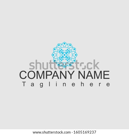 Example of calligraphy art, ornament logo illustration design is simple and elegant
