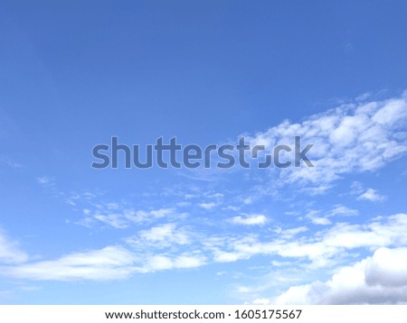 blue sky with beautiful white clouds
