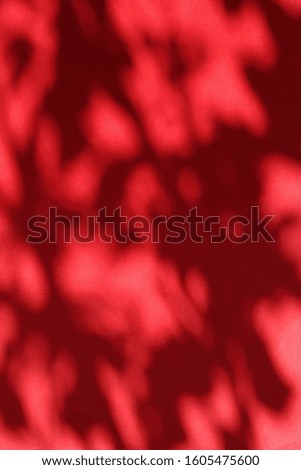 Brand design, textured effect and artistic backdrop concept - Abstract art, botanical shadows overlay on red background for holiday luxury and vintage flatlay design
