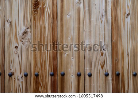 Wood texture with rivets, abstract pattern
