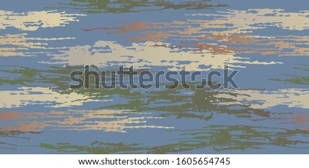 Painted Watercolor Style Texture. Seamless background. Horizontal brush strokes. Cover Print Design Background. Randomly smeared picture. Vector illustration