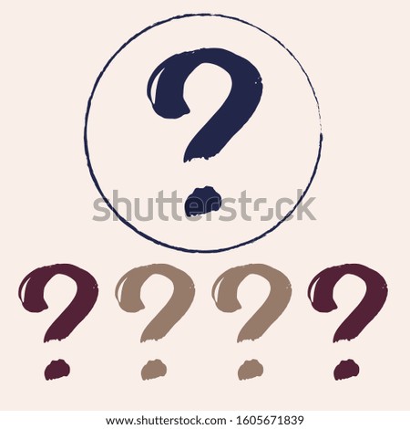 Question mark sign icon, vector illustration. Flat design style with long shadow.  Question mark sign icon. Asking questions. Vector