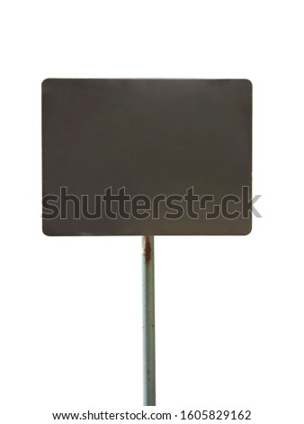 Stainless steel Signpost has space for Text.
