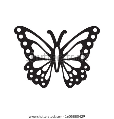 butterfly vector illustration, trendy design
