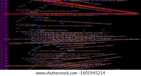software  Programming code abstract technology background Developer programming and coding technology  software developer and Computer script