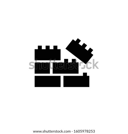 cubes puzzles vector icon on white background